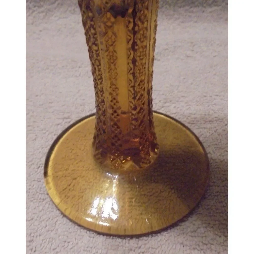 Vintage 1970 Tiara Exclusive Indiana Glass Dark Amber 10